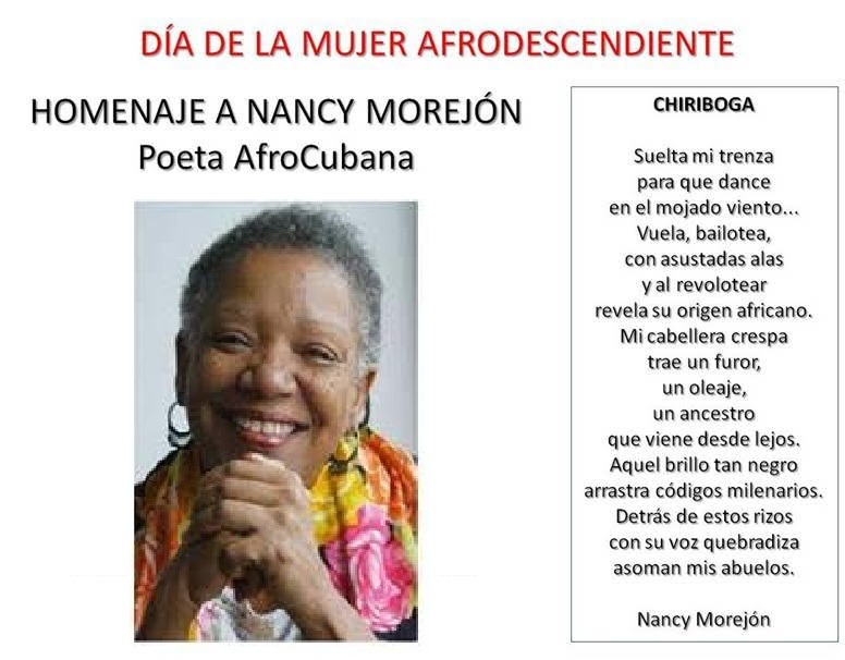 Homenaje a poetisa afrocubana Nancy Morejón